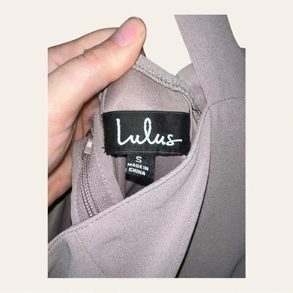 Women’s‎ LULU’S FORMAL DRESS MAXI LENGTH HIGH NECKLINE HALTER LIKE MAUVE COLOR - Picture 6 of 10